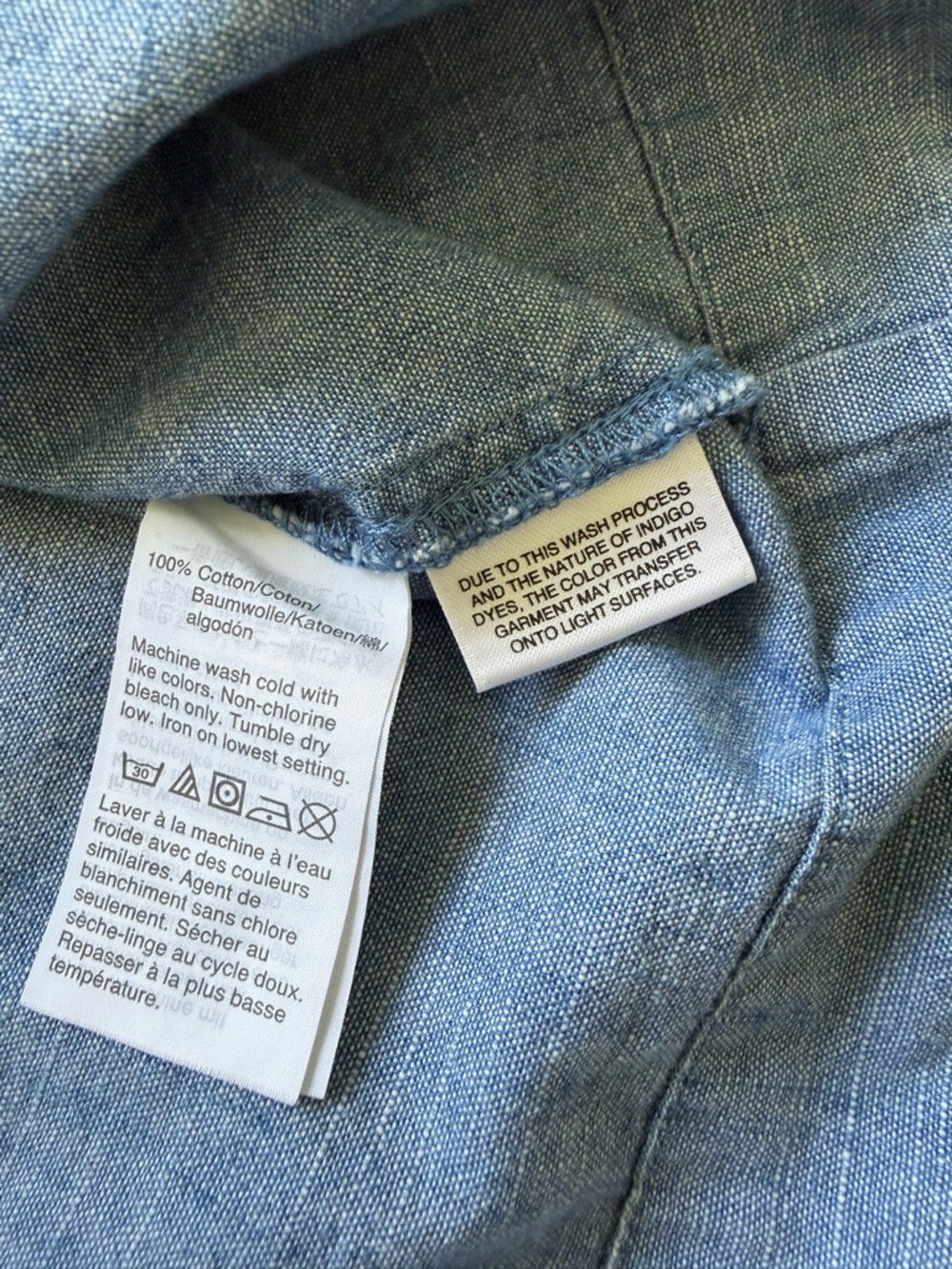 J.Crew 100% Cotton Chambray Top – Size XXS - Picture 6 of 6